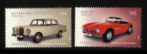 Bund, Michel Nr. 3143-3144 postfrisch - BMW 507 & Mercedes-Benz 220 S (W111)