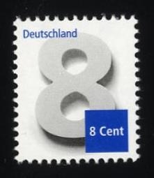 Bund, Michel Nr. 3188 postfrisch - Freimarke 8 cent Ergänzungsmarke