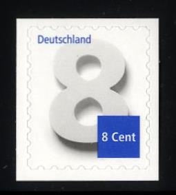 Bund, Michel Nr. 3196 postfrisch - Ergänzungsmarke 8 cent - selbstklebend