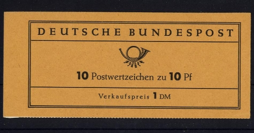 Bund, Markenheftchen MH 6 d R2 postfrisch - Heuss fluoreszierendes Papier