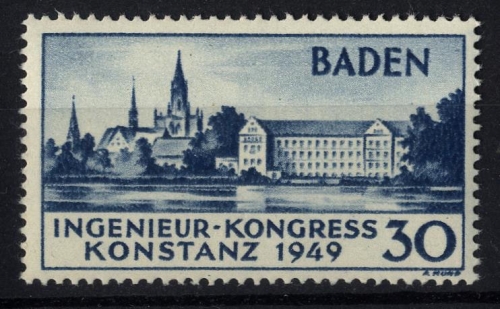 Französische Zone, Baden Michel Nr. 46 I postfrisch - Konstanz