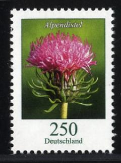 Bund, Michel Nr. 3199 postfrisch - Freimarke Blumen 250 cent Alpendistel (Carduus defloratus)