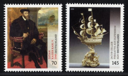 Bund, Michel Nr. 3227-3228 postfrisch - Tizian - Jacob Zeller