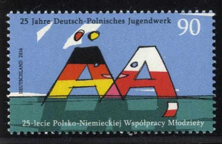 Bund, Michel Nr. 3249 postfrisch - 25 Jahre Deutsch-Polnisches Jugendwerk