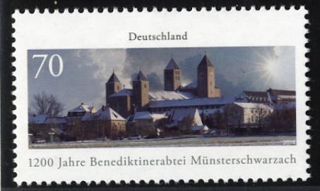 Bund, Michel Nr. 3258 postfrisch - 1200 Jahre Benediktinerabtei Münsterschwarzach