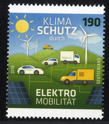 Bund, Michel Nr. 3265 postfrisch - Klimaschutz durch Elektromobilität