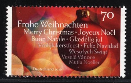 Bund, Michel Nr. 3269 postfrisch - Christbaumkugel - Weihnachten 2016