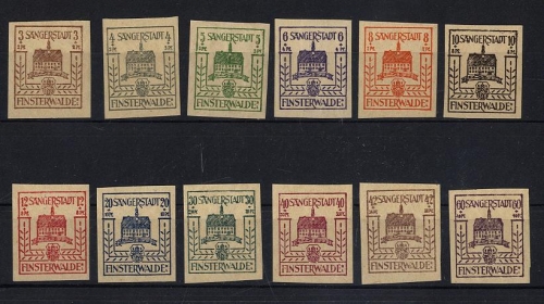 Lokalausgaben FINSTERWALDE, Michel Nr. 1-12 postfrisch