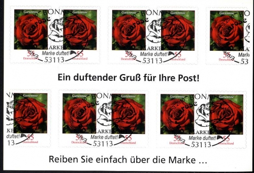 Bund, Folienblatt 7 gestempelt ESST - MiNr. 2675 - Rosen mit Duft!