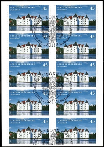 Bund, Folienblatt 31 gestempelt ESST - 3016 - Schloss Glücksburg