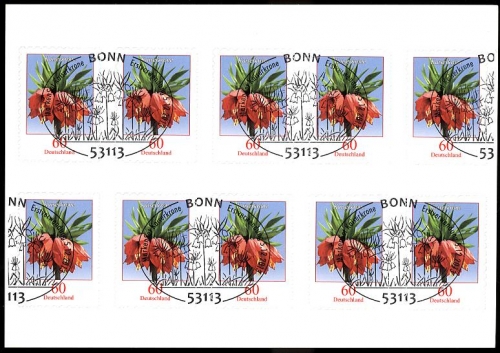 Bund, Folienblatt 35 gestempelt ESST - 3046 - Kaiserkrone