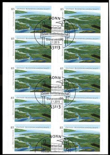 Bund, Folienblatt 45 gestempelt ESST - MiNr. 3131 - Ostsee