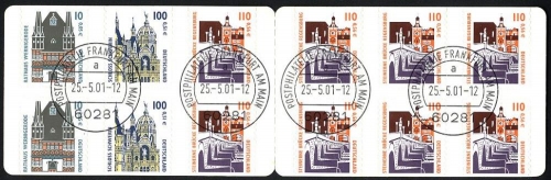 Bund, Markenheftchen MH 43 SWK gestempelt, EST Frankfurt Ersttag