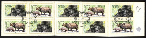 Bund, MH 44 gestempelt, 2204-2205, EST Frankfurt - Bedrohte Tierarten