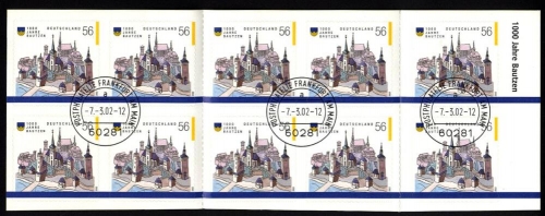 Bund, MH 48 gestempelt, 2245, EST Frankfurt - 1000 Jahre Bautzen