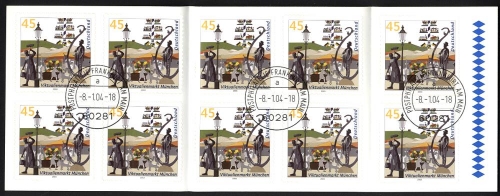 Bund, MH 53 gestempelt, MiNr. 2379, EST Frankfurt - Viktualienmarkt München