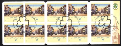 Bund, MH 66 gestempelt, MiNr. 2584, ESST Bonn - 1000 Jahre Fürth