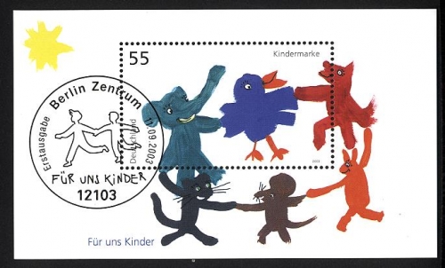 Bund, Block 64 gestempelt ESST BERLIN - Für uns Kinder 2003