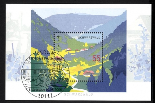 Bund, Block 68 gestempelt ESST BERLIN - Schwarzwald