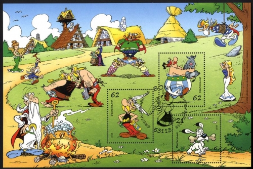 Bund, Block 80 gestempelt ESST BONN - Asterix und Obelix