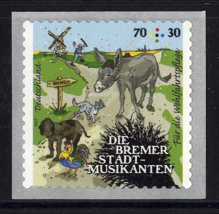Bund, Michel Nr. 3287 postfrisch - Bremer Stadtmusikanten - selbstklebend