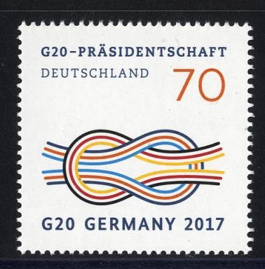 Bund, Michel Nr. 3291 postfrisch - G20-Präsidentschaft durch Deutschland