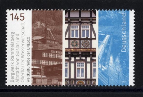 Bund, Michel Nr. 3299 postfrisch - Bergwerk Rammelsberg, Altstadt von Goslar