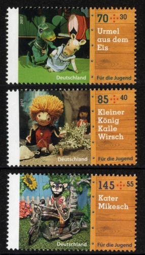 Bund, Michel Nr. 3325-3327 postfrisch - Augsburger Puppenkiste