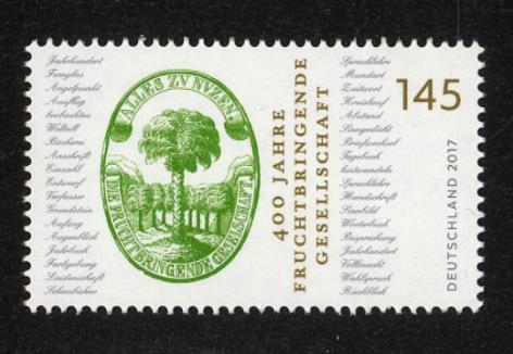 Bund, Michel Nr. 3328 postfrisch - Sprachakademie „Fruchtbringende Gesellschaft“, Weimar