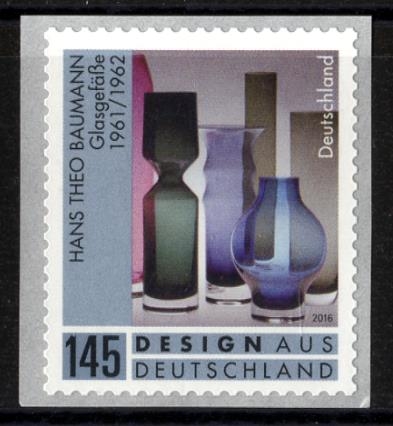 Bund, Michel Nr. 3330 postfrisch - Glasgefäße von Theo Baumann - selbstklebend