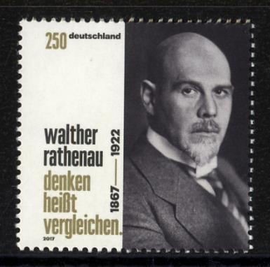 Bund, Michel Nr. 3333 postfrisch - 150. Geburtstag Walther Rathenau