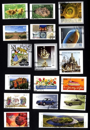 BUND Deutschland 2016 selbstklebende Briefmarken gestempelt ESST komplett