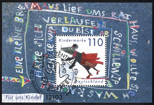 Bund, Block 51 gestempelt ESST BERLIN - Für uns Kinder 1999