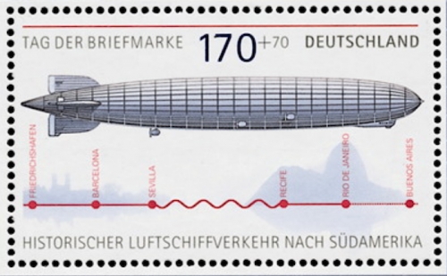 Bund, MiNr. 2589 postfrisch - Einzelmarke aus Block 69 Zeppelin