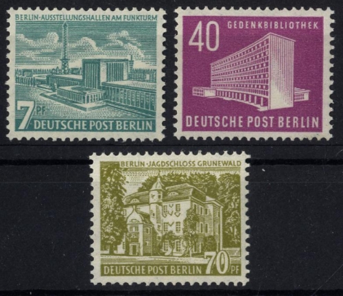 Berlin, Michel Nr. 121-123 postfrisch - Berliner Bauten Stadtbilder (III)