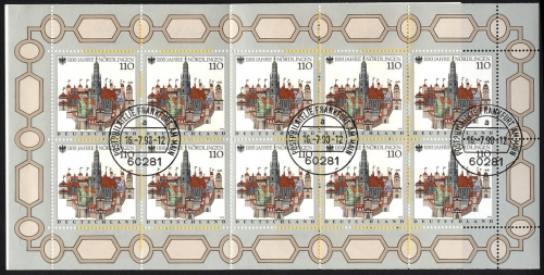 Bund, Markenheftchen MH 37 gestempelt - 1100 Jahre Nördlingen