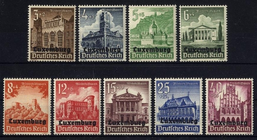 Deutsche Besetzung Luxemburg MiNr. 33-41 postfrisch