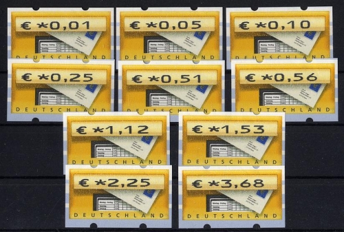 Bund, ATM 5.1 VS 1 Automatenmarken postfrisch