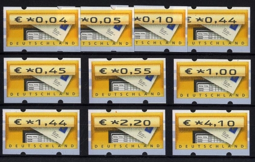 Bund, ATM 5.1 VS 5 Automatenmarken postfrisch