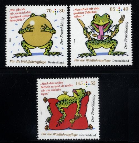 Bund, Michel Nr. 3357-3359 postfrisch - Grimms Märchen Froschkönig