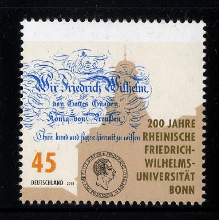 Bund, Michel Nr. 3360 postfrisch - Rheinische Friedrich-Wilhelm-Universität, Bonn