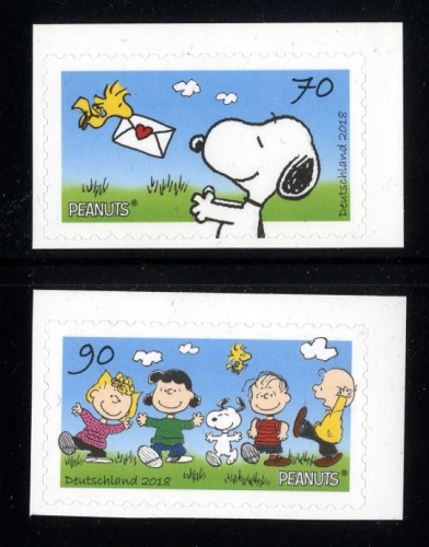 Bund, Michel Nr. 3371-3372 postfrisch - Peanuts & Snoopy - selbstklebend