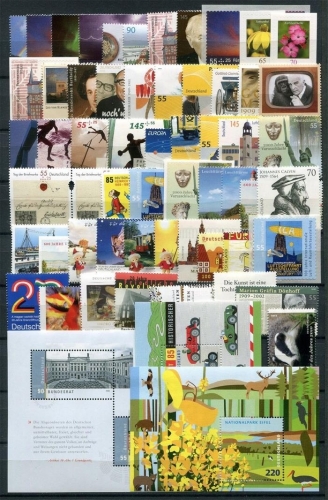BUND BRD Deutschland Briefmarken Jahrgang 2009 postfrisch komplett