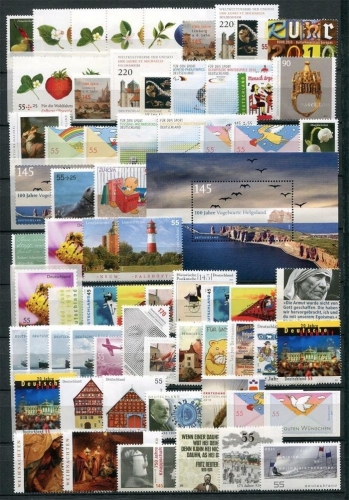 BUND BRD Deutschland Briefmarken Jahrgang 2010 postfrisch komplett