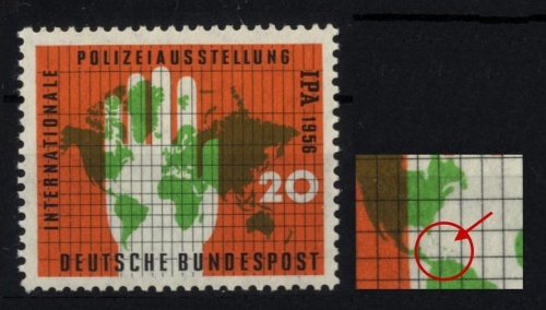Bund, MiNr. 240 I Plattenfehler, PF, PLF, postfrisch - 200,- €!