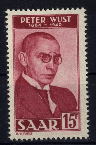 Saarland, Michel Nr. 290 postfrisch - Peter Wust