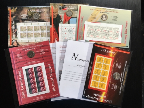 NUMISBLÄTTER Jahrgang 2013 komplett NUMISBLATT 1/13-5/13 + Beschreibung