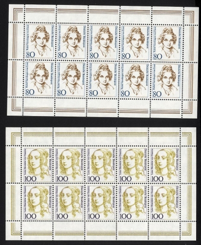 Bund, Michel Nr. 1755-1756 Bogen Zehnerbogen postfrisch 10er-Bogen