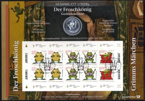 Numisblatt 1/2018 - 20 EURO SILBER - Der Froschkönig
