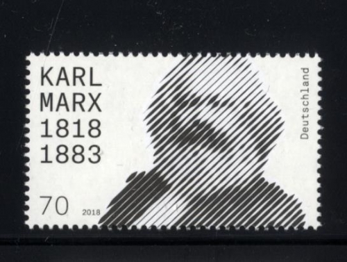 Bund, Michel Nr. 3384 postfrisch - 200. Geburtstag von Karl Marx